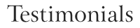 testimonials